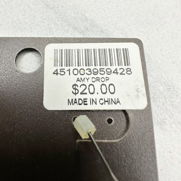 Chico's Amy Drop Rhinestone Earrings Pierced Pair - Picture 10 of 10